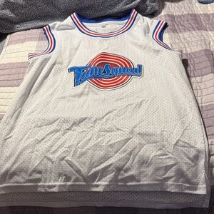 Kids White Basketball Jersey